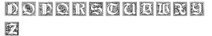 Gothic Revival Layered Regular Font UPPERCASE