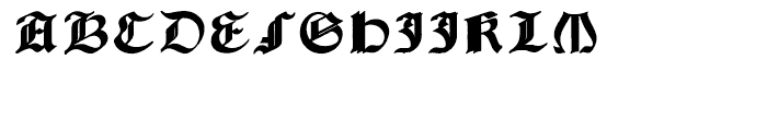 Gothic Revival Layered Regular Font LOWERCASE