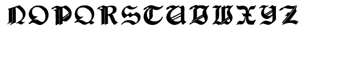 Gothic Revival Layered Regular Font LOWERCASE