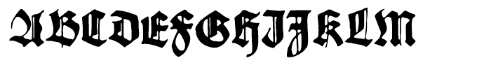Gothicus Regular Font UPPERCASE