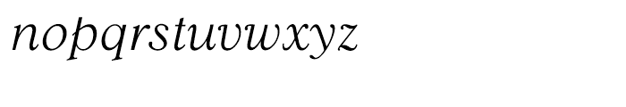 Goudy 38 Light Italic Font LOWERCASE