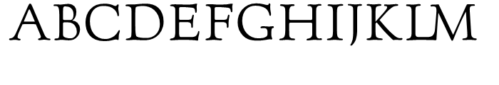 Goudy Forum Font UPPERCASE