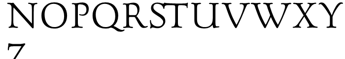 Goudy Forum Font UPPERCASE