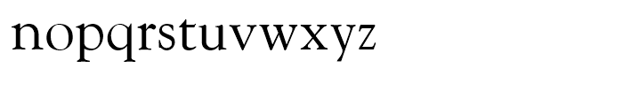 Goudy Oldstyle Roman Font LOWERCASE
