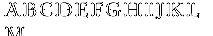 Goudy Ornate MT Regular Font UPPERCASE