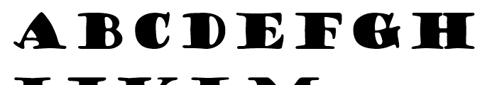 Goudy Stout Regular Font LOWERCASE