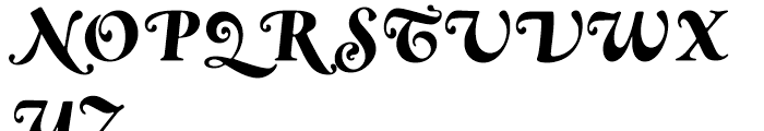 Goudy Swash Bold Italic Font UPPERCASE