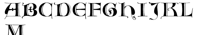 Goudy Text Lombardic Capitals Font UPPERCASE