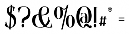Gondolieri Condensed Regular Font OTHER CHARS
