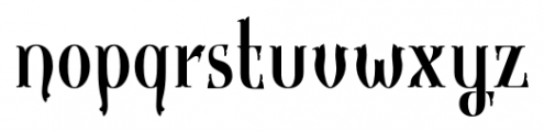 Gondolieri Condensed Regular Font LOWERCASE