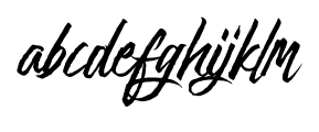 Goodfy Connected Standard Font LOWERCASE