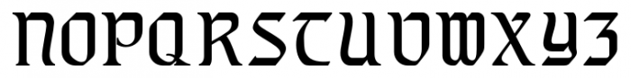 Gothic Initials Five Font LOWERCASE