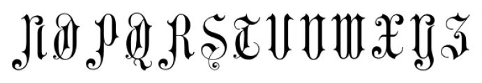 Gothic Initials Four Font LOWERCASE