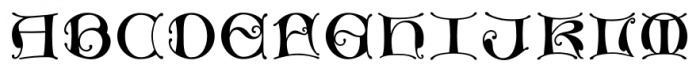 Gothic Initials Nine Font LOWERCASE