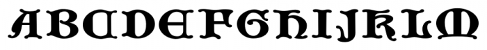 Gothic Initials Seven Font UPPERCASE