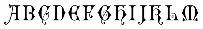 Gothic Initials Six Font UPPERCASE
