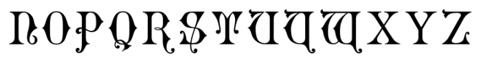 Gothic Initials Six Font LOWERCASE