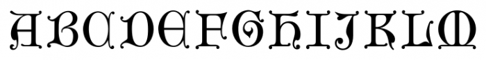 Gothic Initials Three Font UPPERCASE