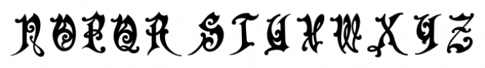 Gothic Initials Two Font LOWERCASE