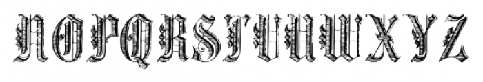 GothicTrashed Regular Font UPPERCASE