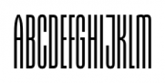 Gothiks Compressed Light Font UPPERCASE