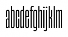 Gothiks Compressed Light Font LOWERCASE