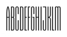 Gothiks Compressed Super Light Font UPPERCASE
