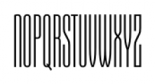 Gothiks Compressed Super Light Font UPPERCASE