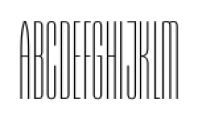 Gothiks Compressed Ultra Light Font UPPERCASE