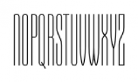 Gothiks Compressed Ultra Light Font UPPERCASE