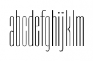 Gothiks Compressed Ultra Light Font LOWERCASE