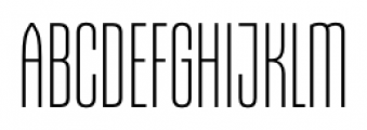 Gothiks Condensed Super Light Font UPPERCASE