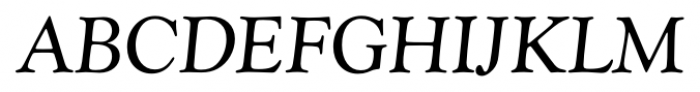 Goudy Catalogue FS Italic Font UPPERCASE
