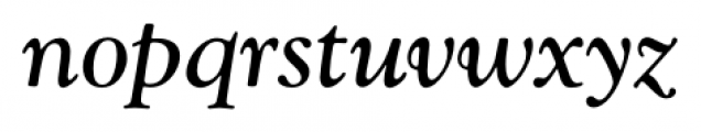 Goudy Catalogue FS Italic Font LOWERCASE