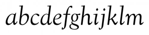 Goudy Oldstyle FS Italic Font LOWERCASE