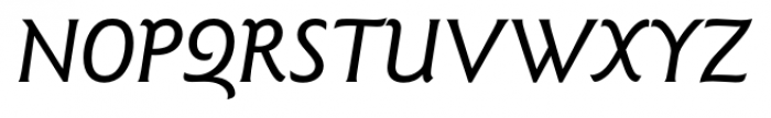 Goudy Sans FS Medium Italic Font UPPERCASE