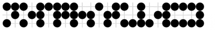Go Braille Regular Font LOWERCASE