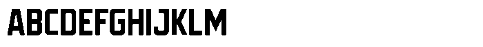 Goalbuster GOALBUSTER Semi Expanded Font UPPERCASE