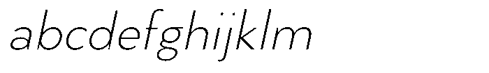 Gobardy ExtraLight Italic FONT