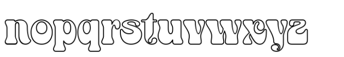 Gobites Outline Font LOWERCASE