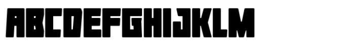 Goblock Font UPPERCASE