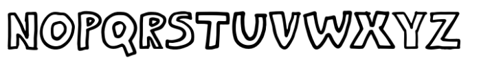 Gochap Outline Font UPPERCASE