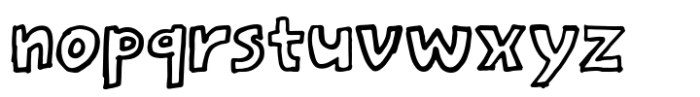 Gochap Outline Font LOWERCASE