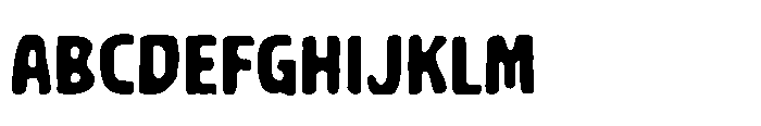 Gochu GOCHU BLUR Font UPPERCASE