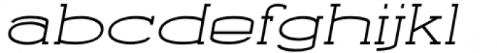 Godan Italic Font LOWERCASE