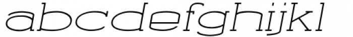 Godan Light Italic Font LOWERCASE