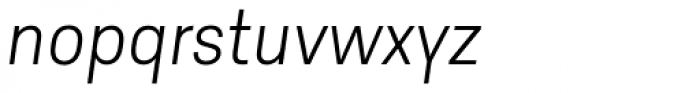Godfrey ExtraLight Italic Font LOWERCASE
