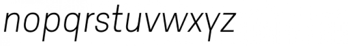 Godfrey Thin Italic Font LOWERCASE