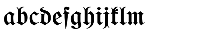 Goethe Fraktur Regular Font LOWERCASE