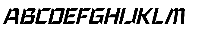 Gofay Micsoty  Italic Font UPPERCASE
